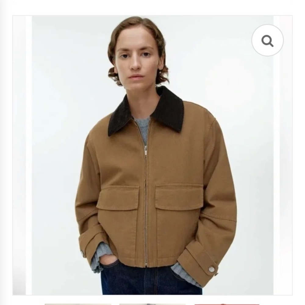 House of Harlow 1960 (S) Zip-Up Crop Utility Jacket - Picture 12 of 12